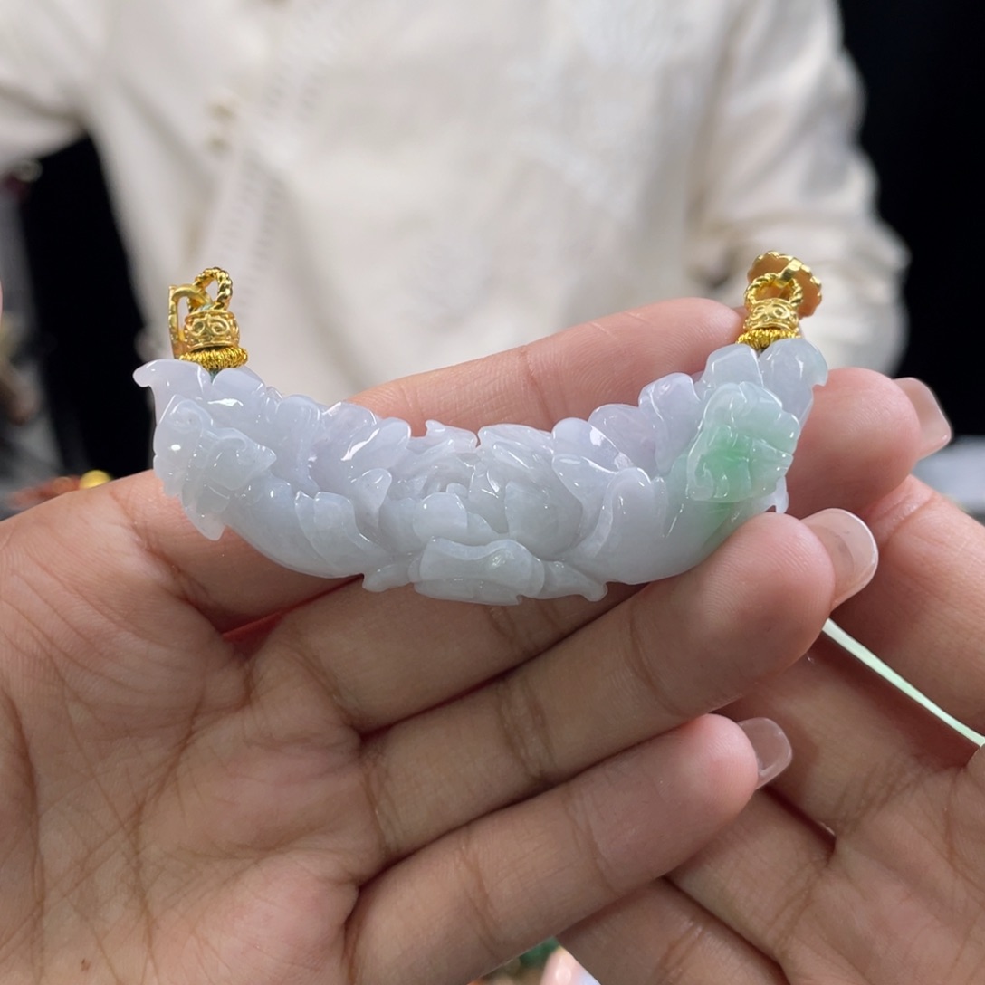 翡翠颈饰未镶嵌代编织