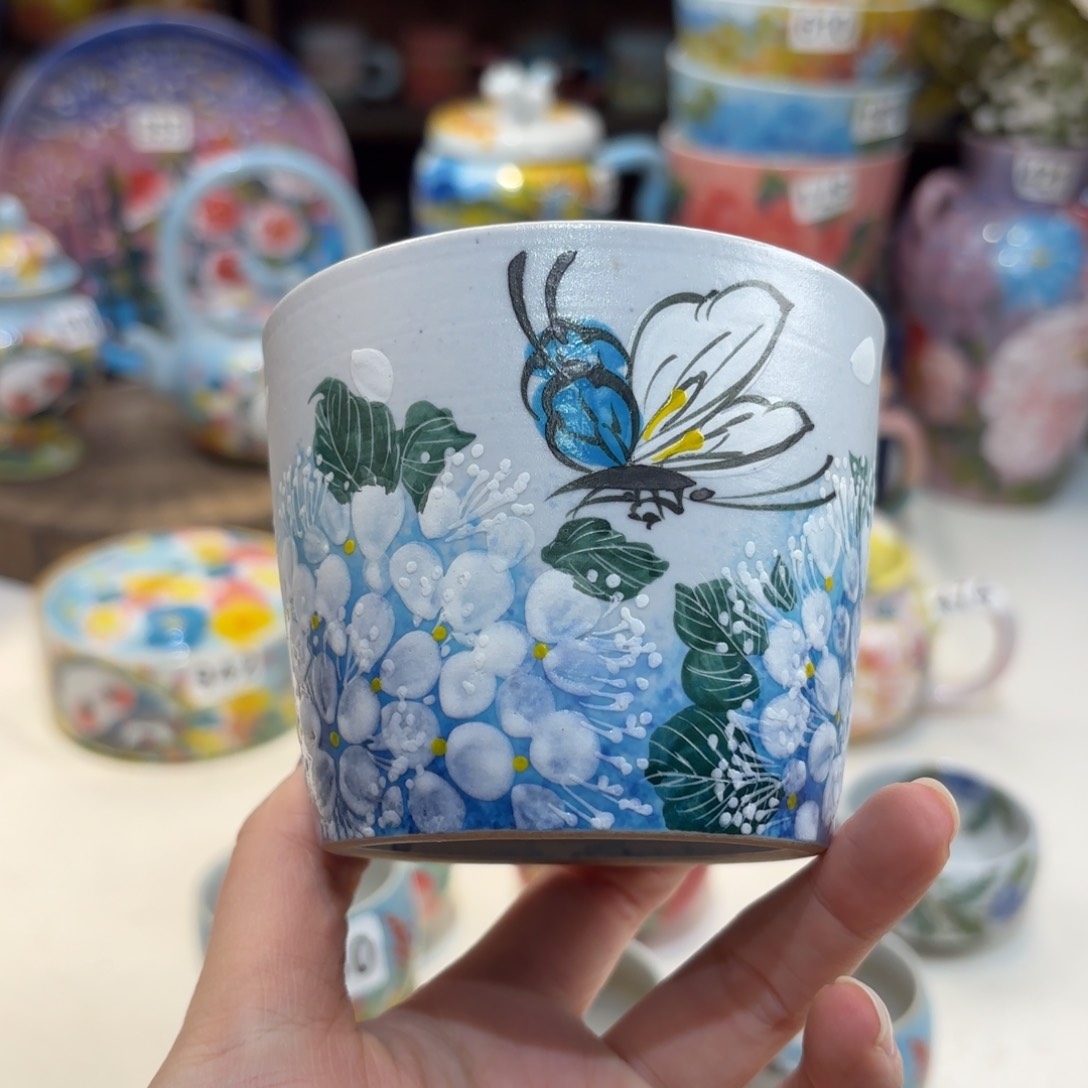景德镇手绘高温釉下彩陶瓷茶具