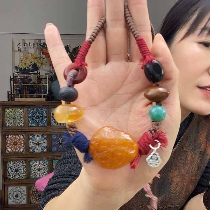 蜜蜡项链未镶嵌项链