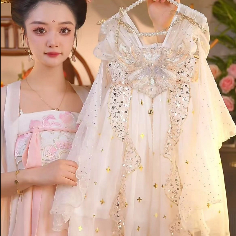 W【神女降临】2025新款女童仙气中国风夏季汉服HFQ25358