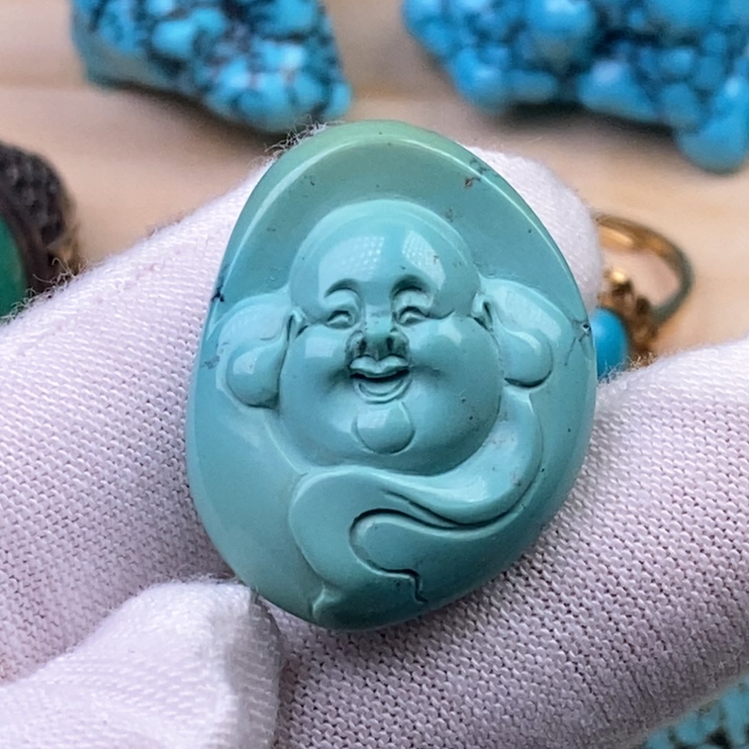 未镶嵌绿松石珠宝奇石