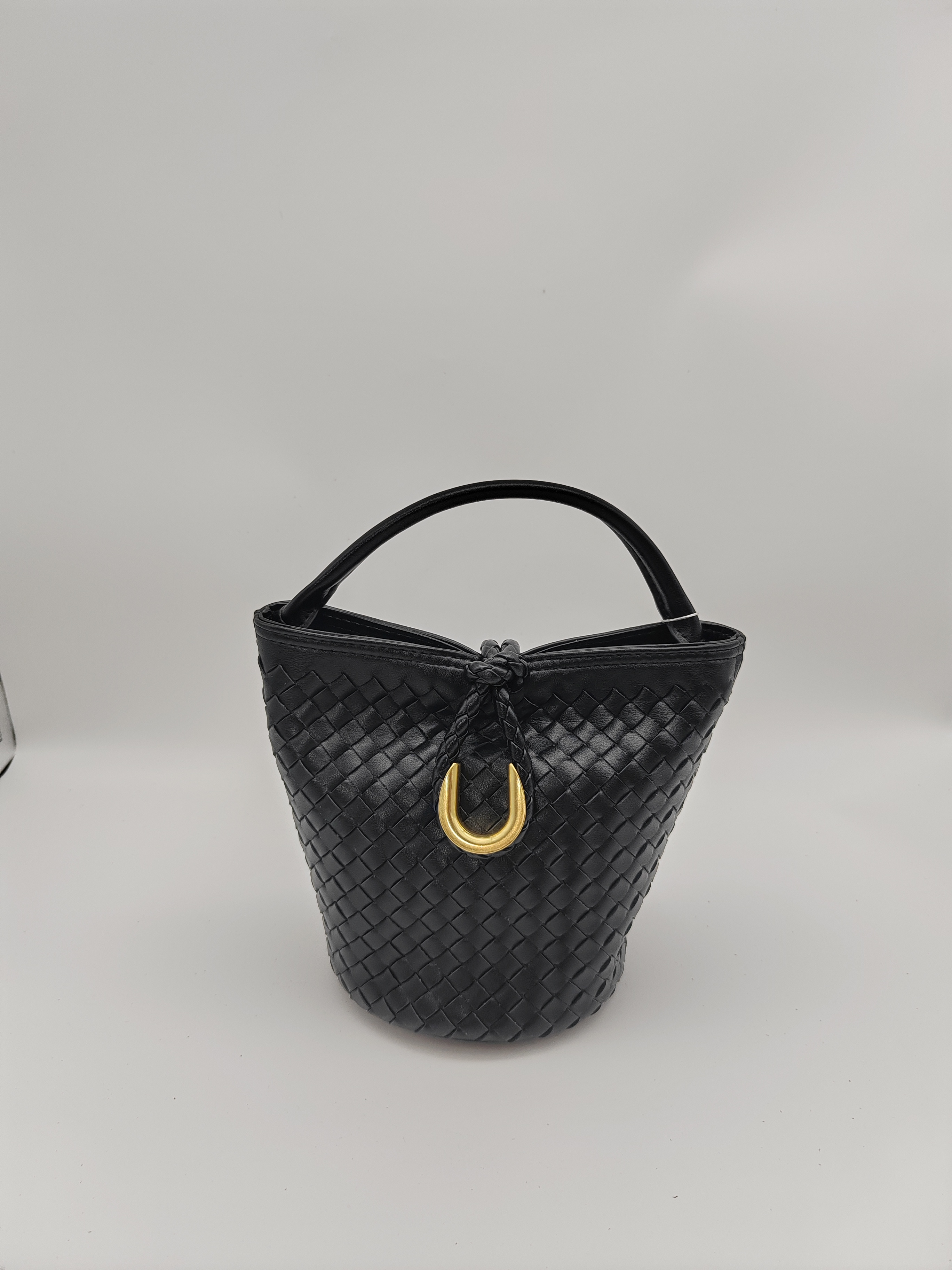 JINGQII【16cm】黑、白、绿-牛皮 女包 手提包包 p-30074