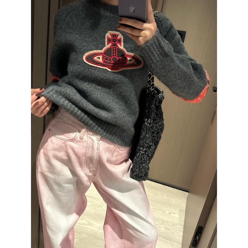 2025秋冬新款经典标识星空土星球套头毛衣A8088