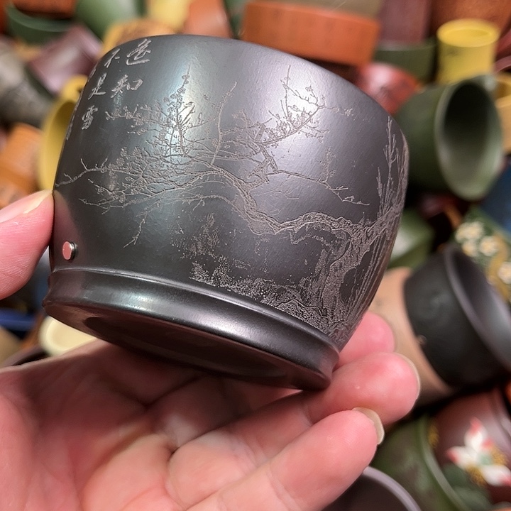 紫砂茶杯全手工紫砂主人杯