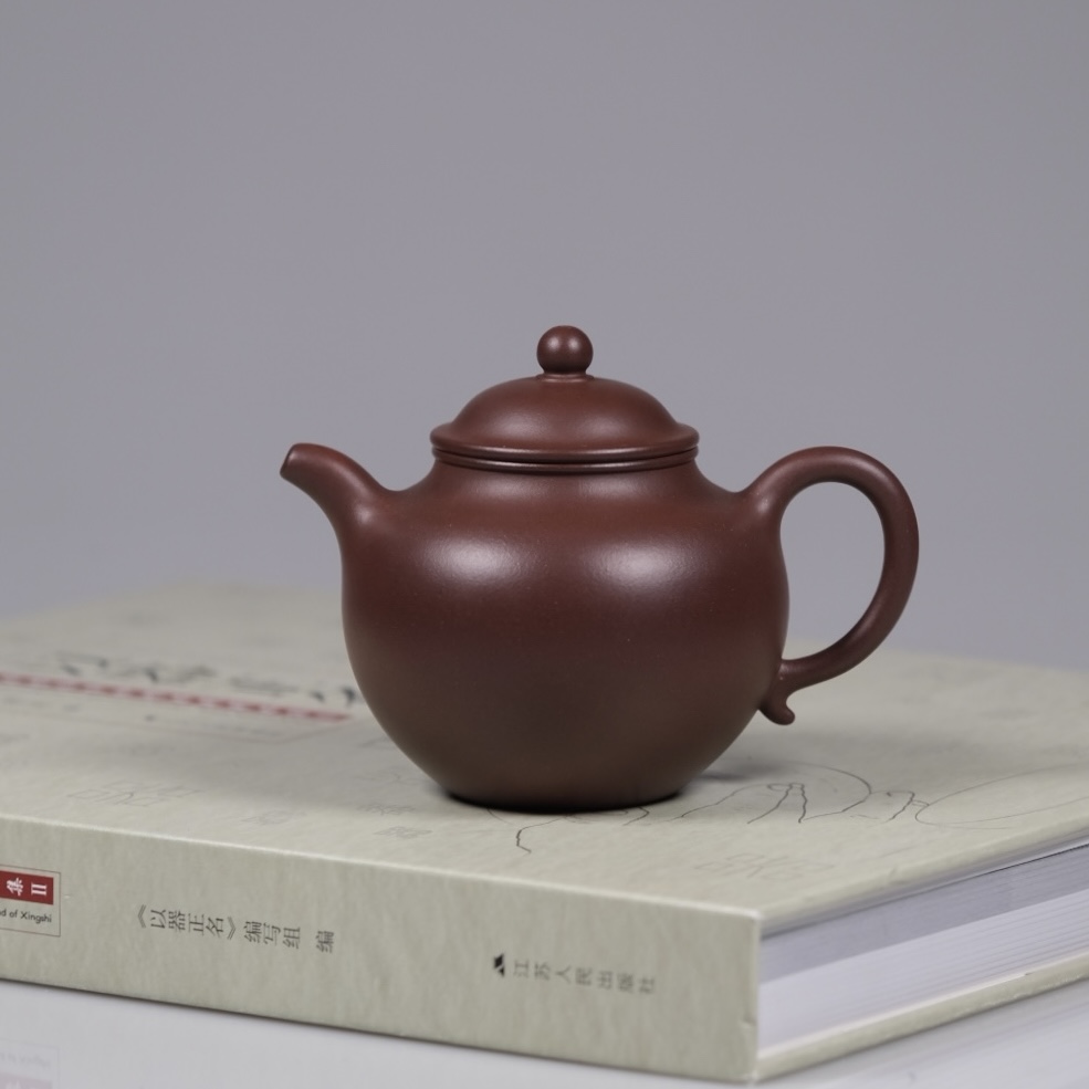 泽物 李元鹏  秋水壶 老紫泥 200cc 师承王强老师 全手工紫砂壶 