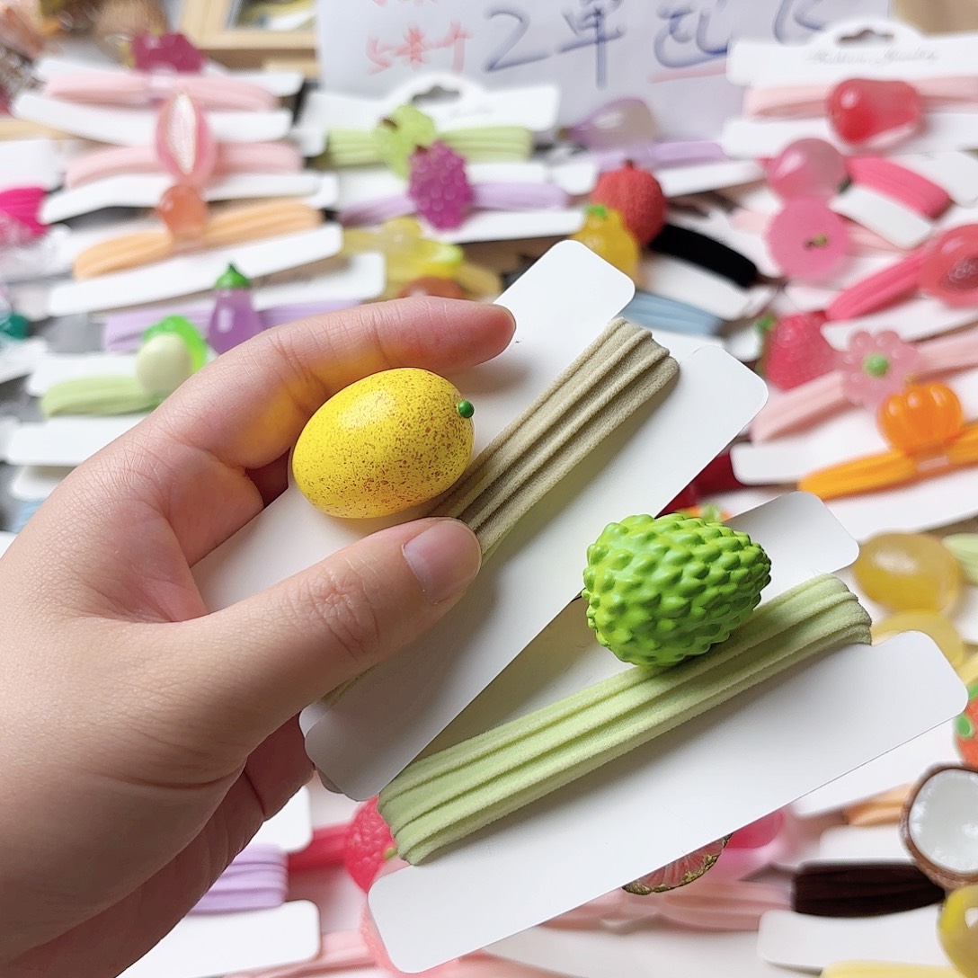 布艺铁合金2个发饰