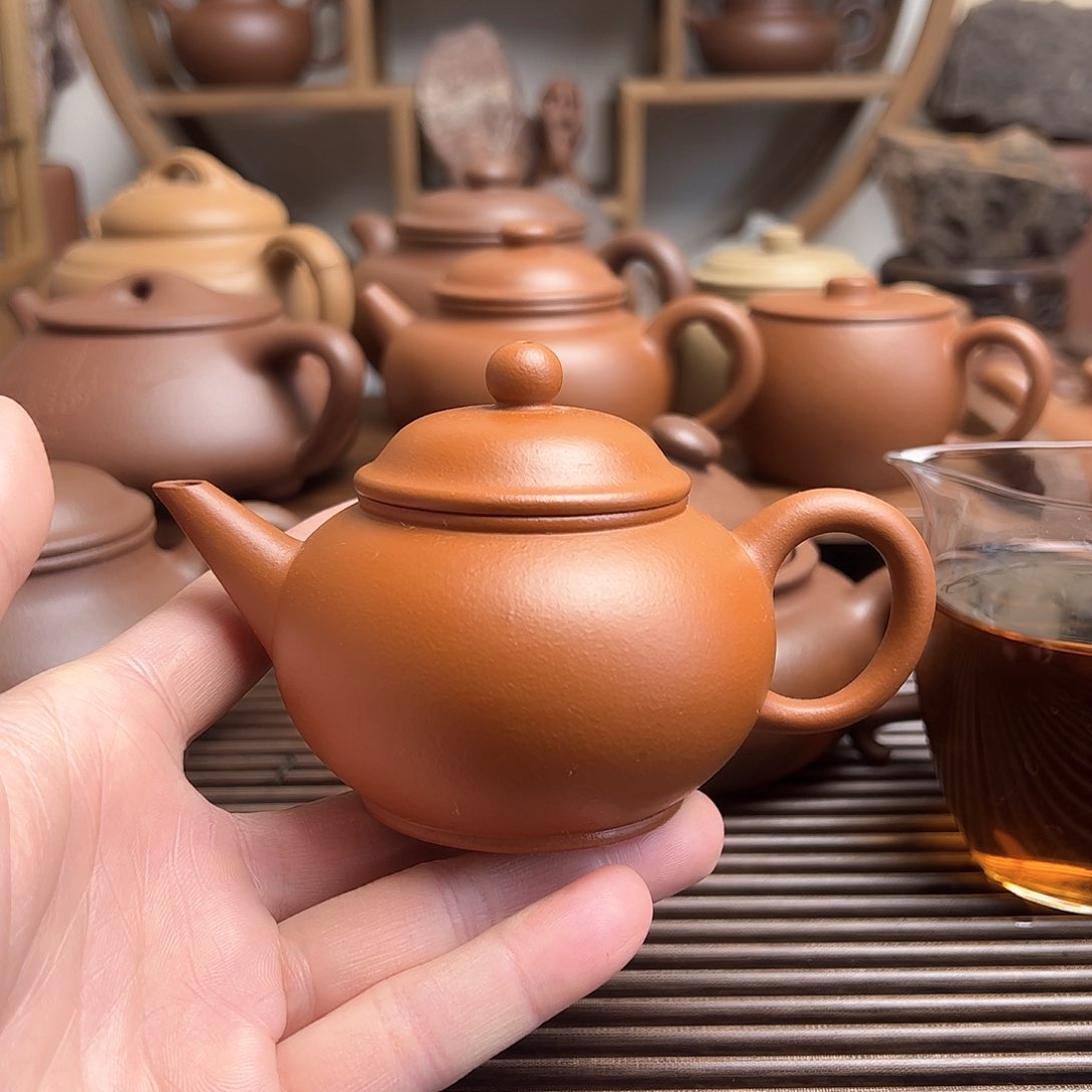 紫砂茶壶水平150cc朱泥