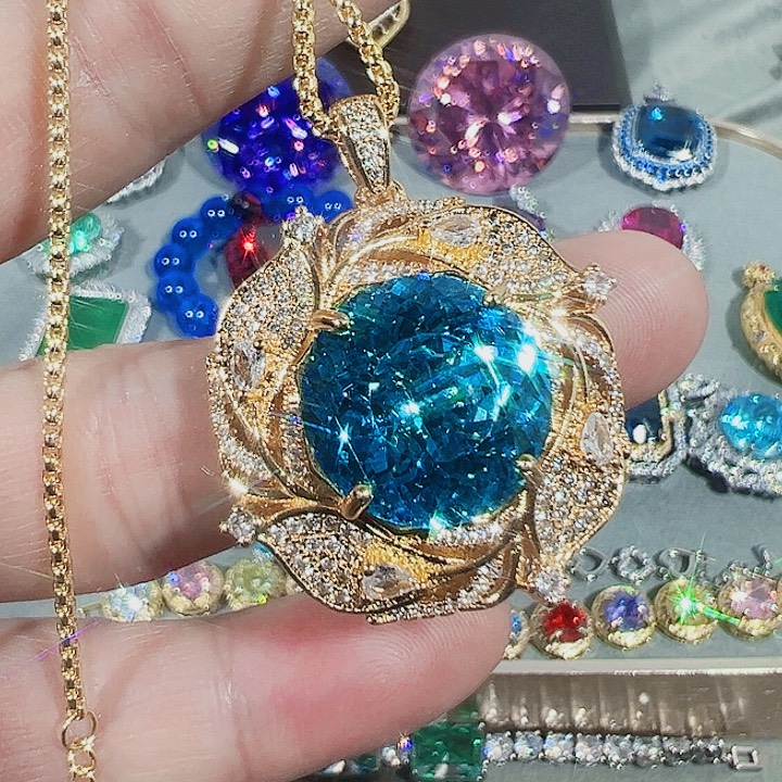 非金属红色蓝色满镶嵌