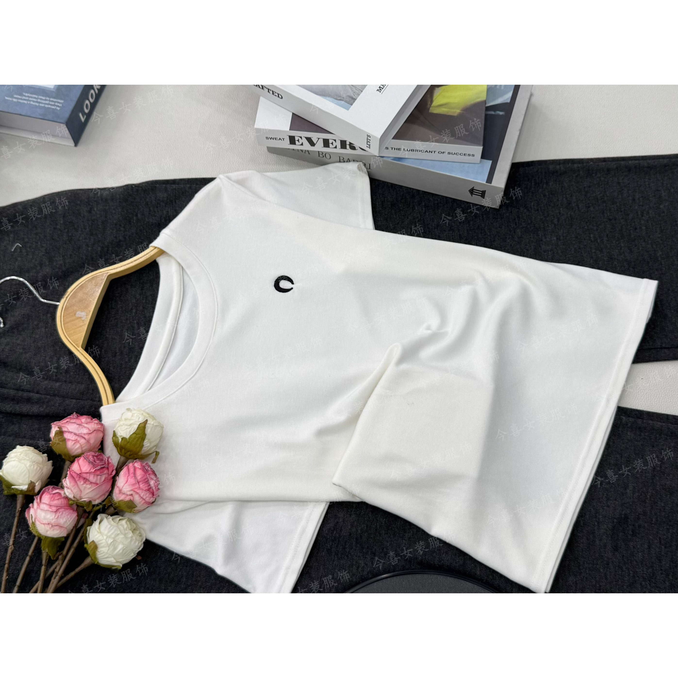 【小月亮水溶T白】百搭气质款时尚百搭短袖上衣QC2894