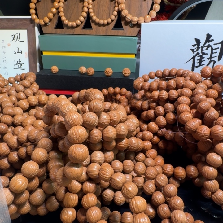猴头核桃吊坠「观山」原皮猴头手串纯天然