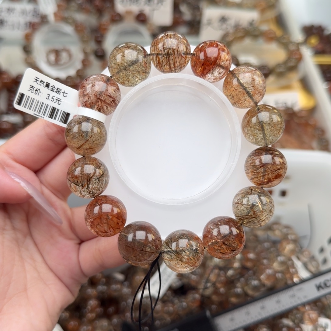 未镶嵌手链水晶黑金超七多样性发其一