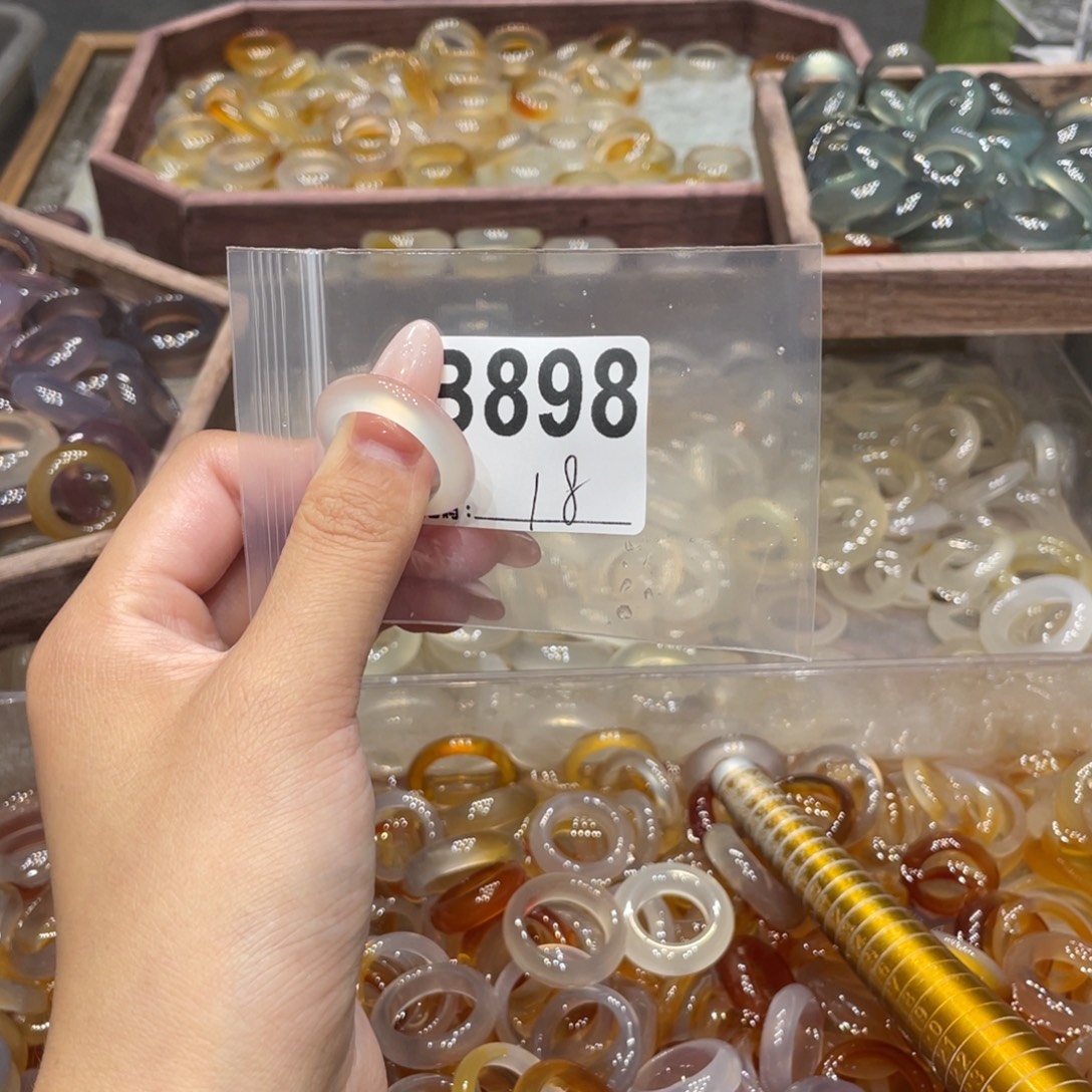 玛瑙/玉髓未镶嵌戒指898