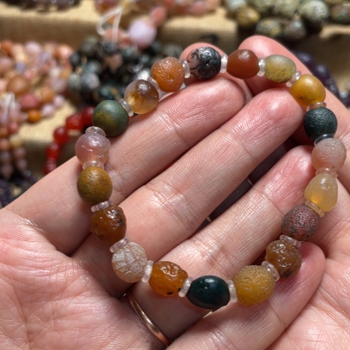 玛瑙/玉髓合金手链