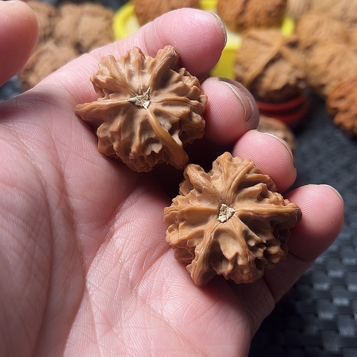 y***f吊坠文玩核桃三棱核桃盘山三棱