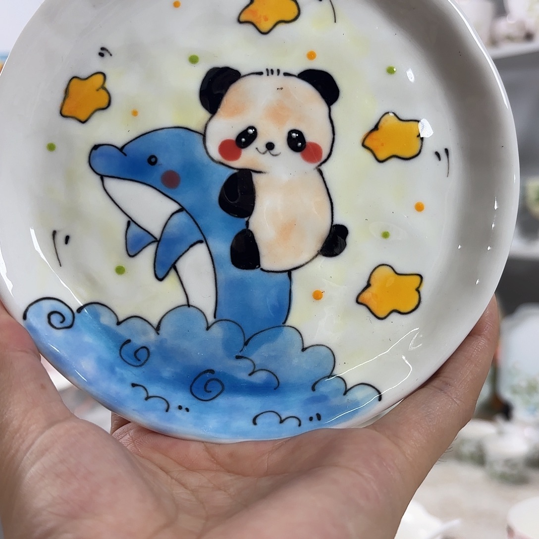 手绘高温釉下彩陶瓷