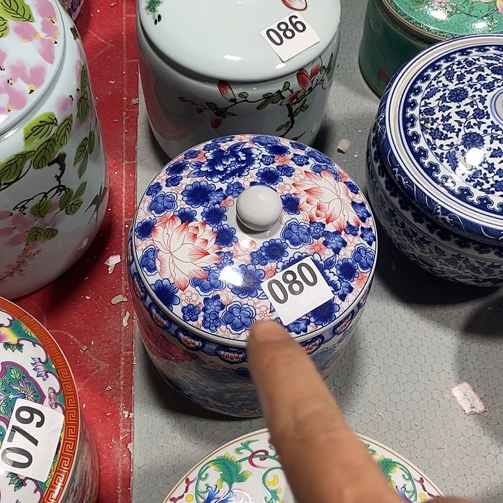 瓷片景德镇陶瓷罐10斤