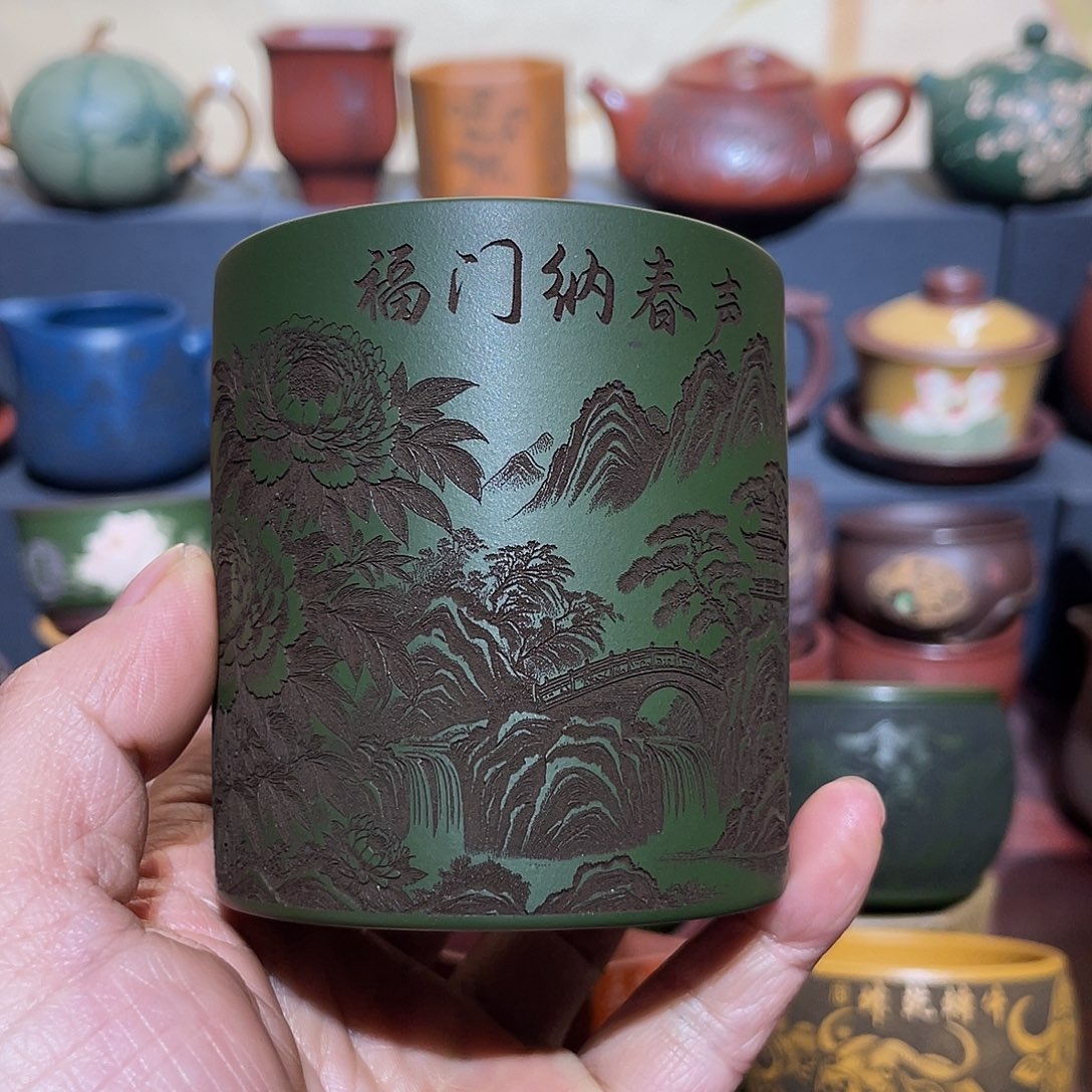 原矿紫砂手工主人杯