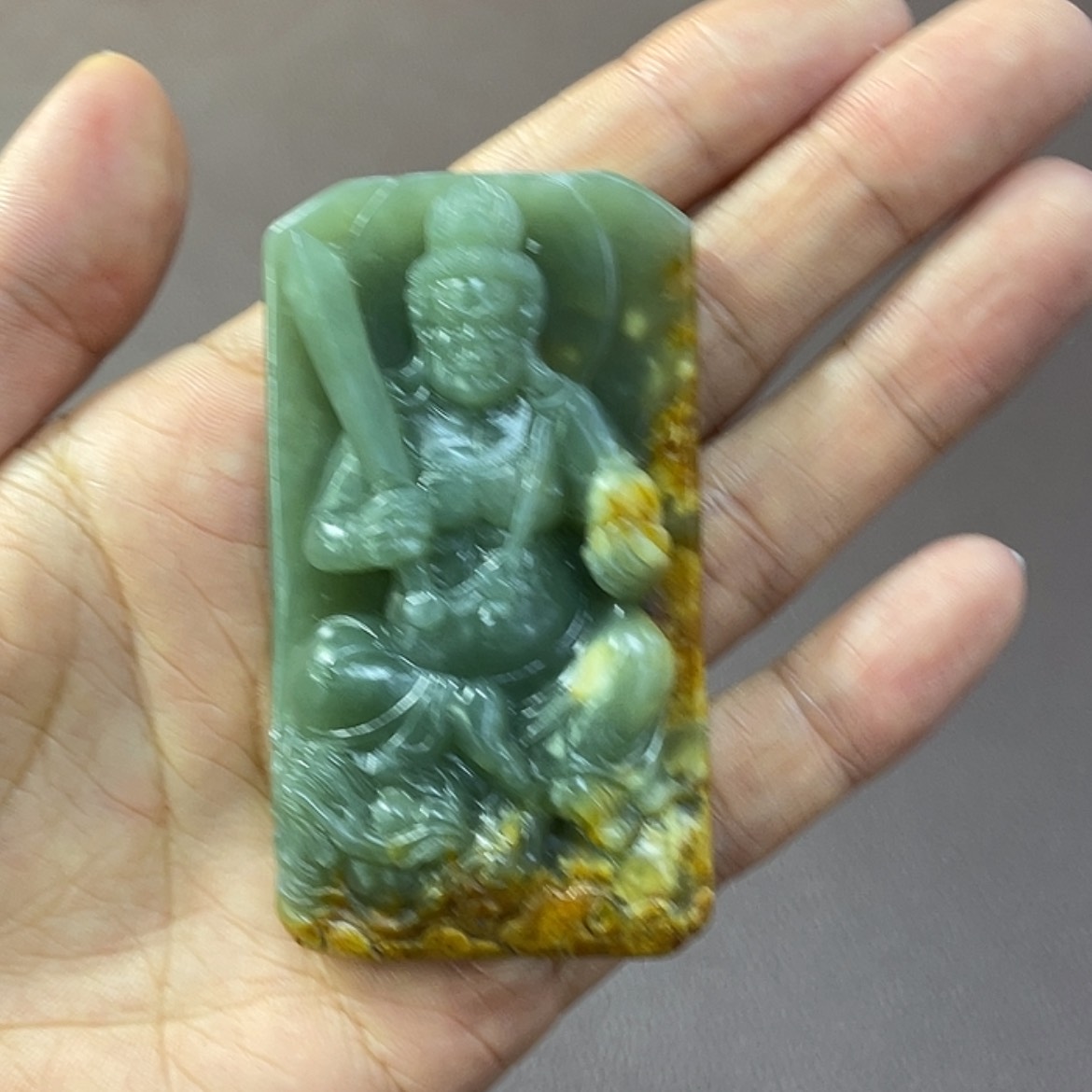 【闪购商品】岫岩河磨玉（透闪石质玉）颈饰未镶嵌佛****