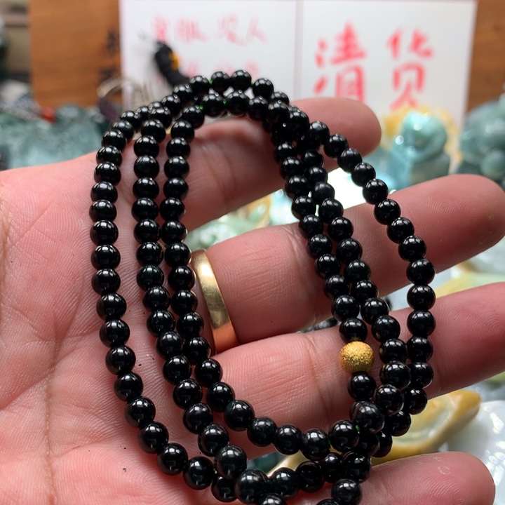 翡翠颈饰未镶嵌保真天然A货翡翠