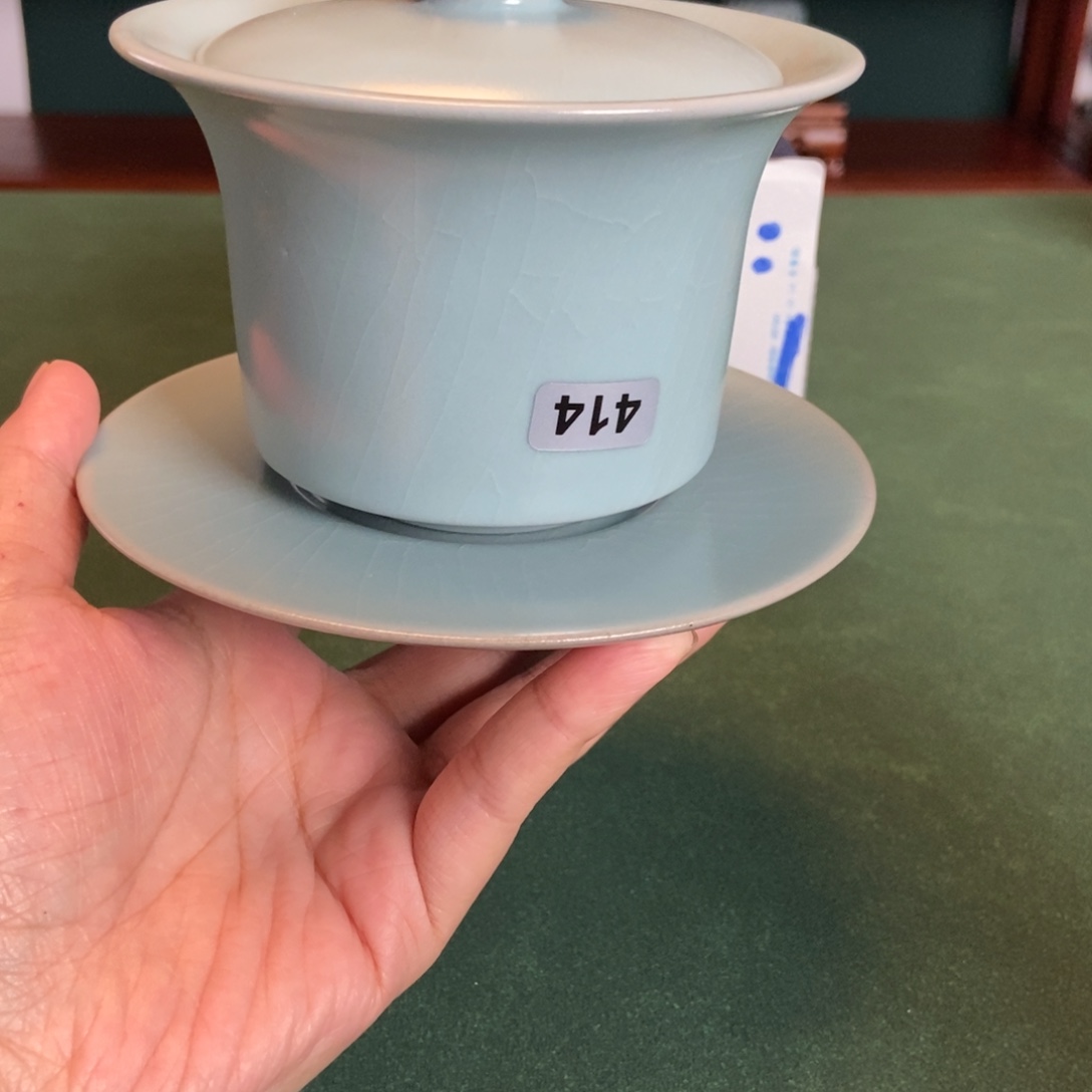 壶瑕疵盖碗414仿古釉