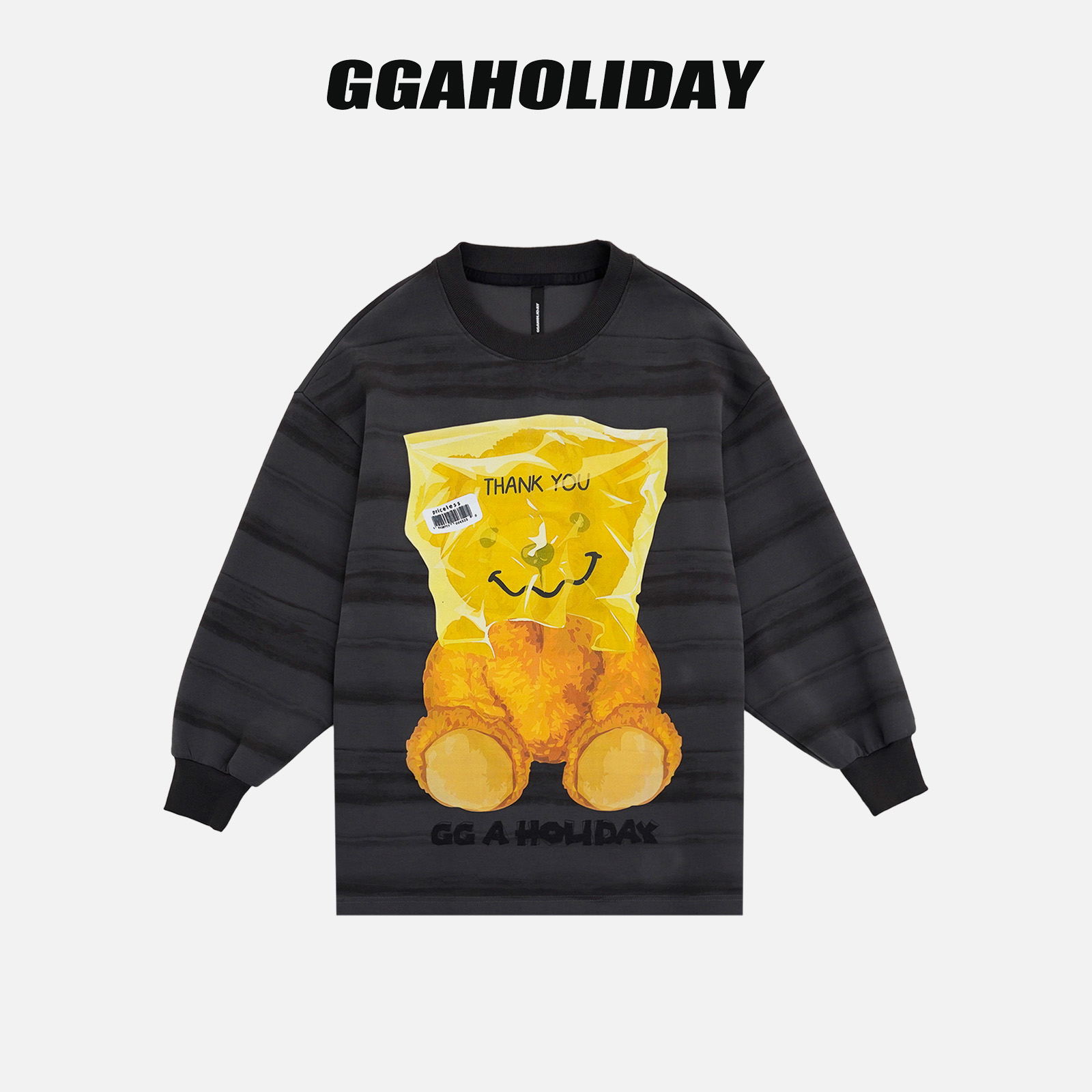 【上新】GGAHOLIDAY时尚休闲卡通印花秋冬长袖潮流圆领卫衣-154042