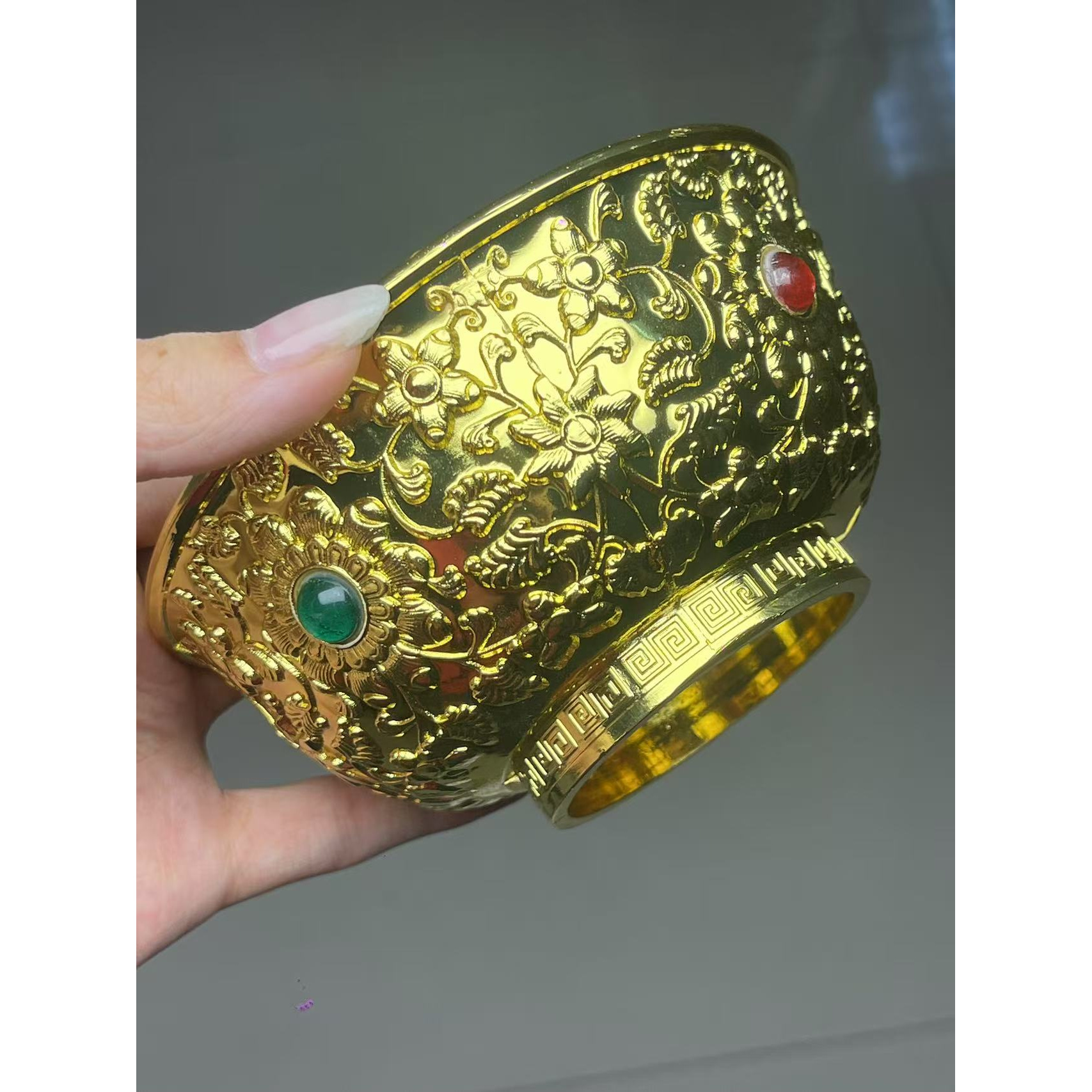 精美手工艺术摆件 复古摆件配宝碗