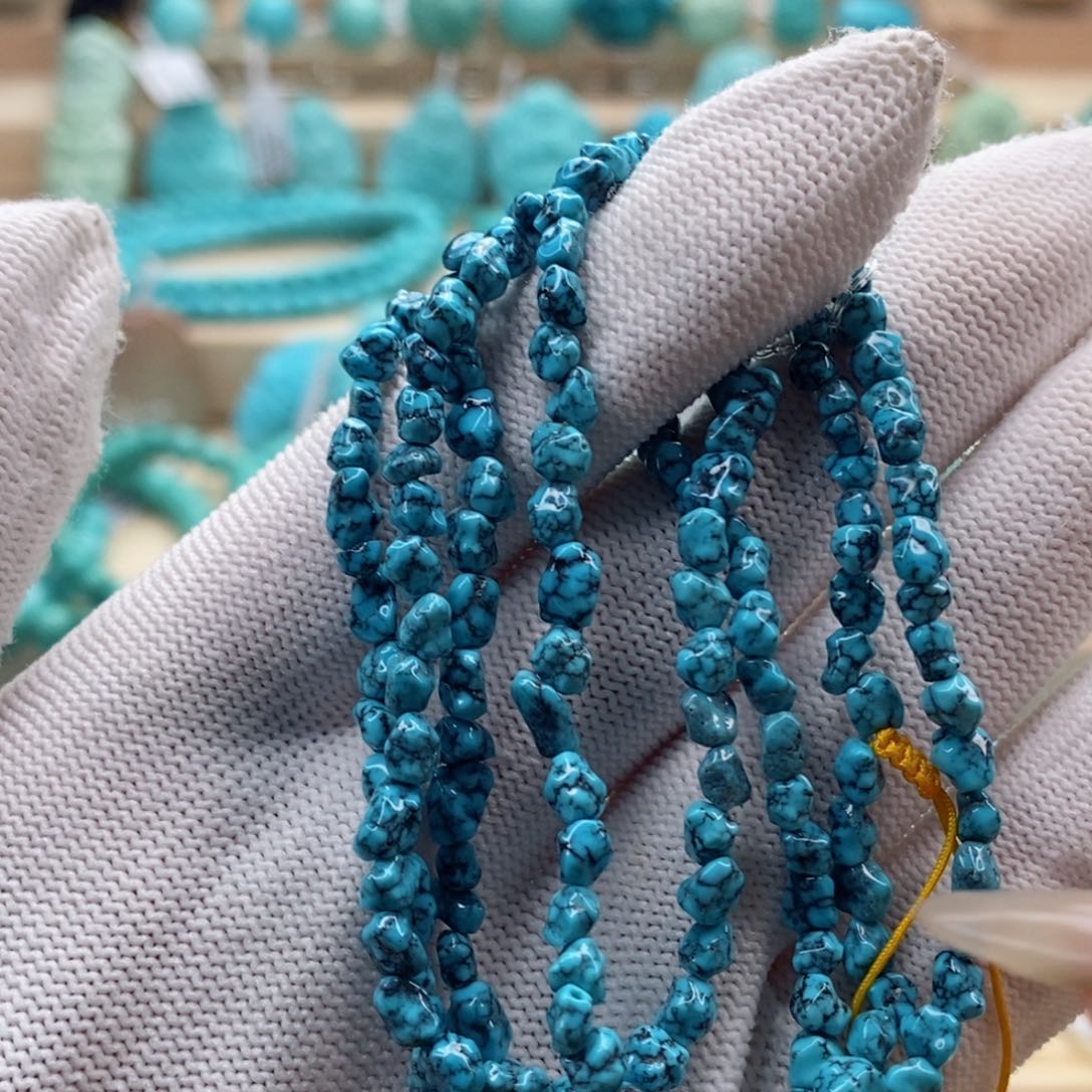 绿松石珠宝奇石未镶嵌安*