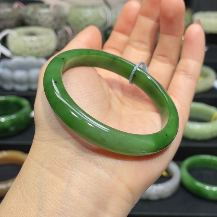 和田玉手镯54+圈口 编号20未镶嵌