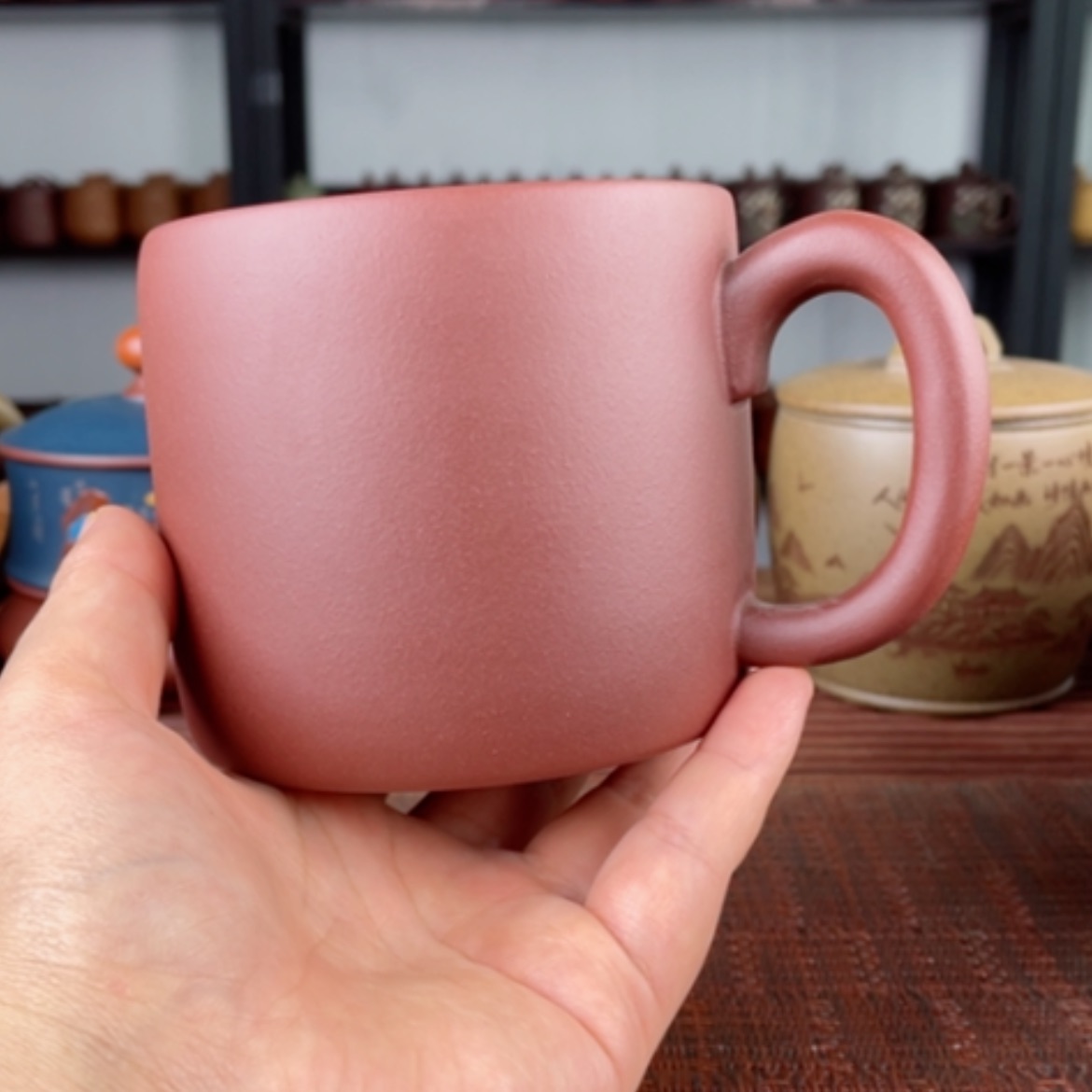 【闪购商品】茶杯紫砂宜兴原矿紫砂盖杯微瑕