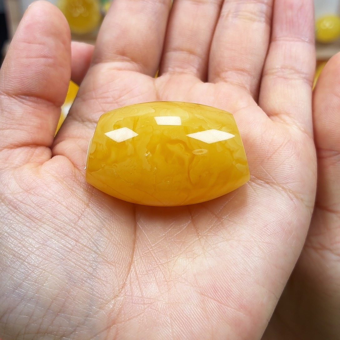 蜜蜡未镶嵌颈饰焦皮浓蜡妖花马蹄珠