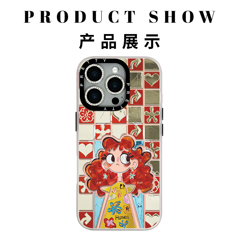 适用苹果iphone17promax 高级鎏金手机壳16/15/14女孩