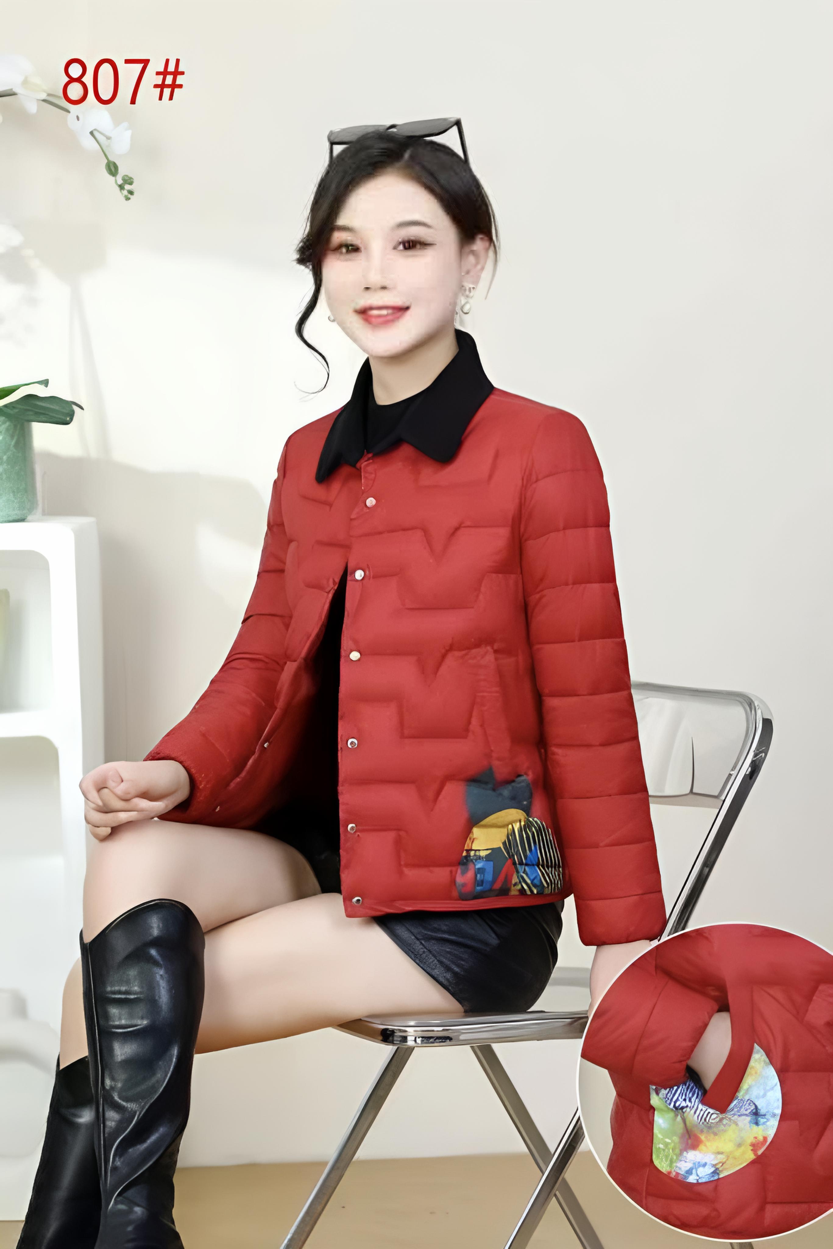 云绒棉服冬季新款短款百搭国风精致