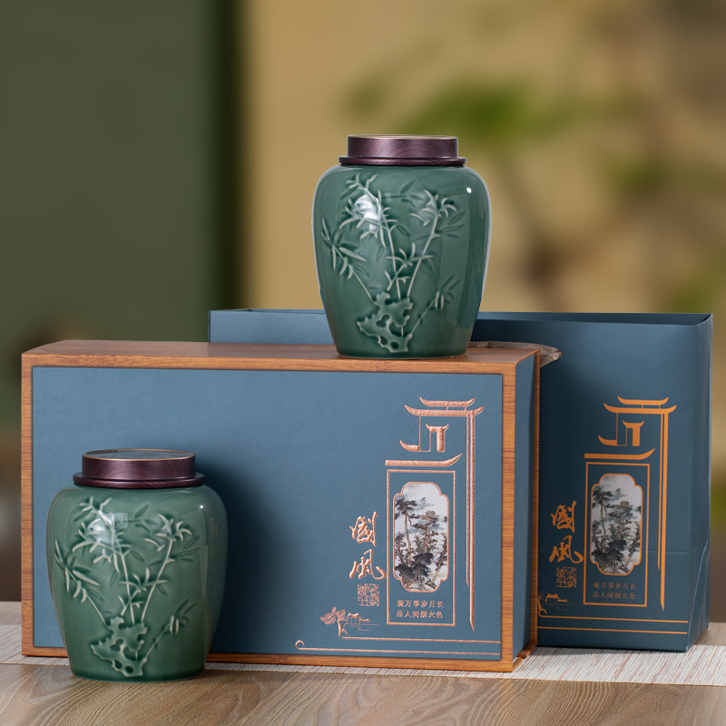 【国风】25年茉莉花茶新茶浓香型茉莉耐泡型花草茶陶瓷罐装礼盒装