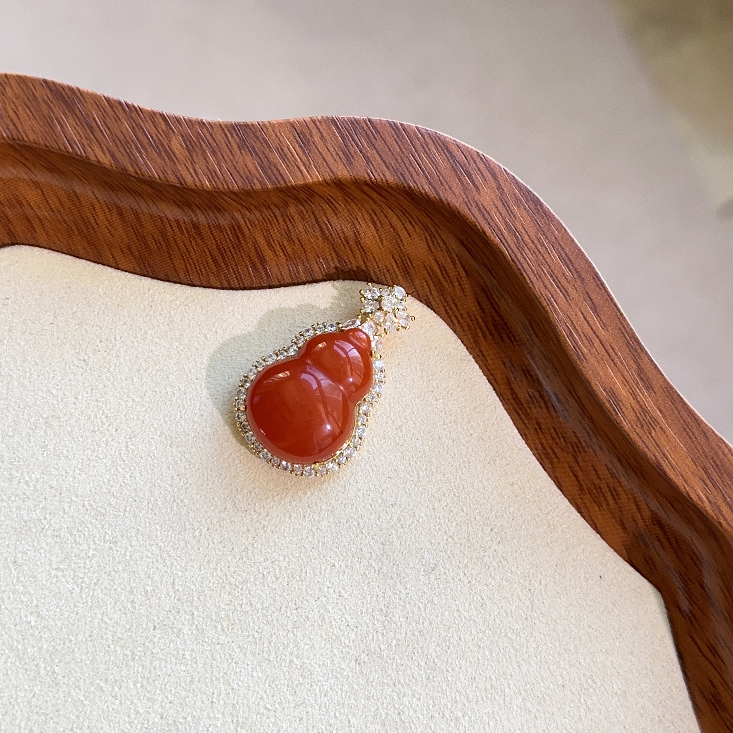 天然南红葫芦吊坠-HR25091398（多样性发货）