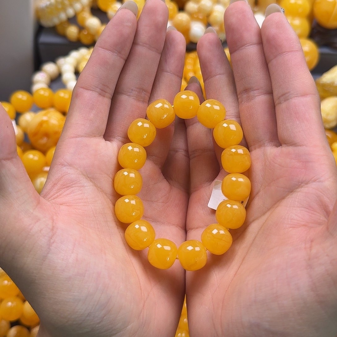 蜜蜡珠宝奇石未镶嵌同料14mm