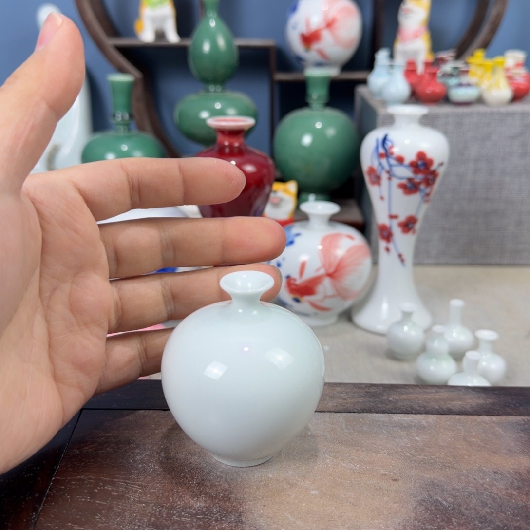 陶瓷手工小花器摆件