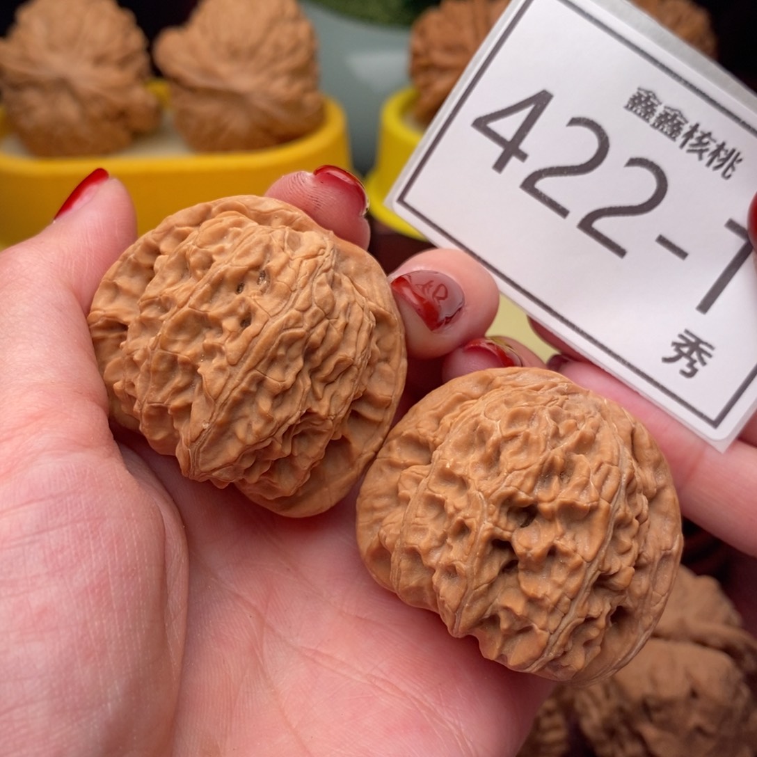 文玩核桃把件白狮41