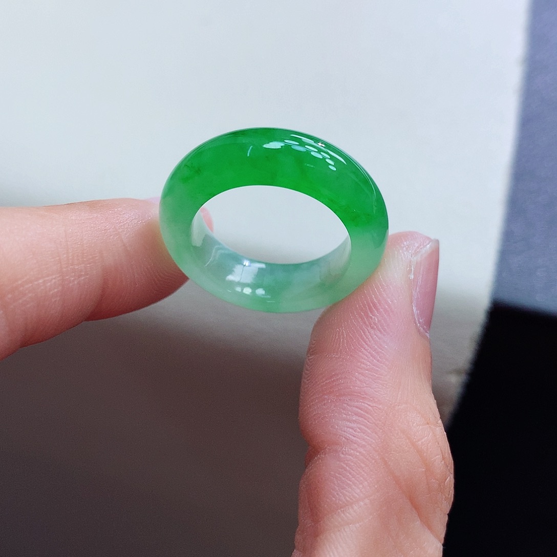 未镶嵌戒指翡翠14-15号