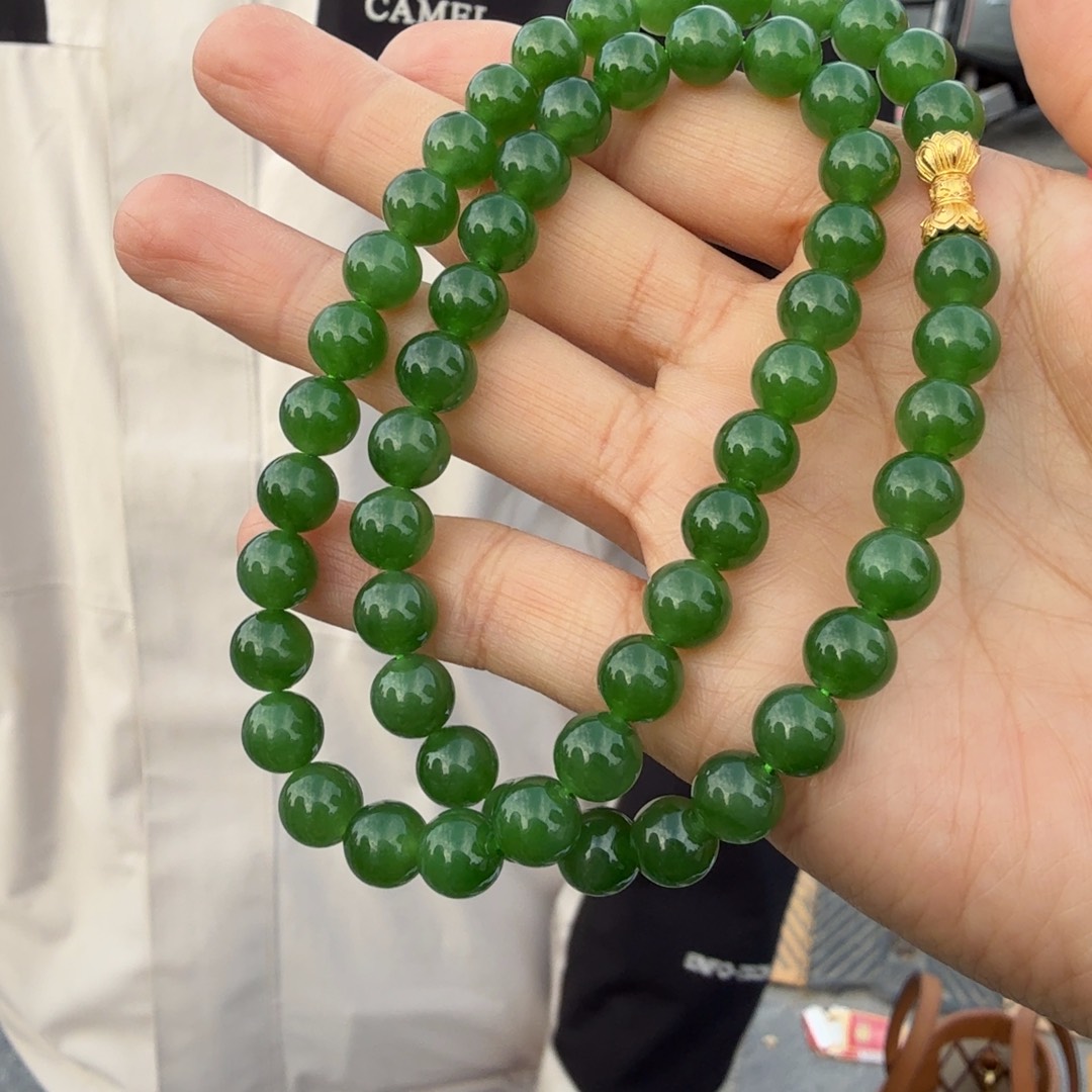 和田玉未镶嵌颈饰碧玉卡8项链帅弟弟 多样性拍一发一