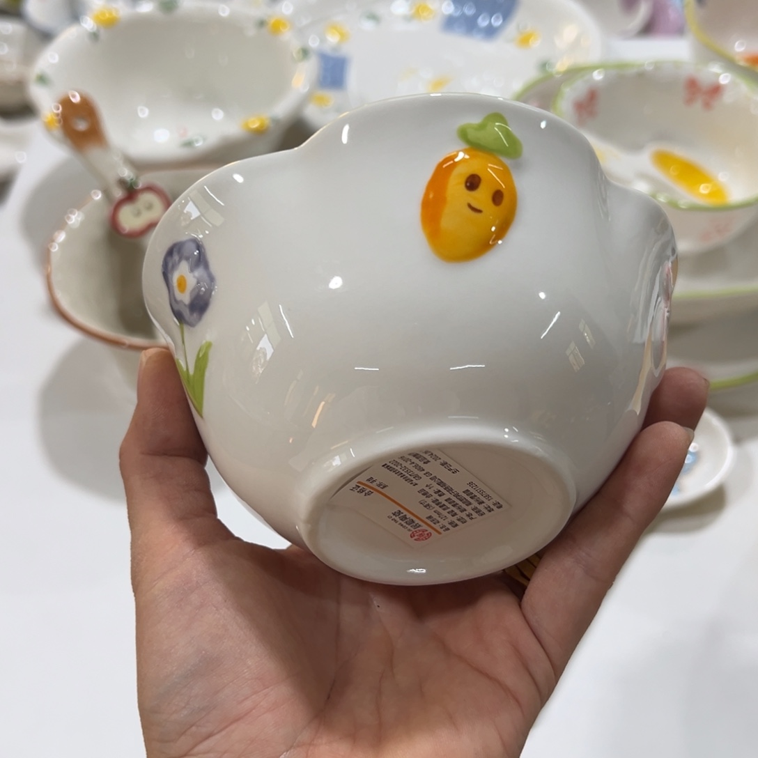 陶瓷片高温陶瓷釉下彩微瑕！2个