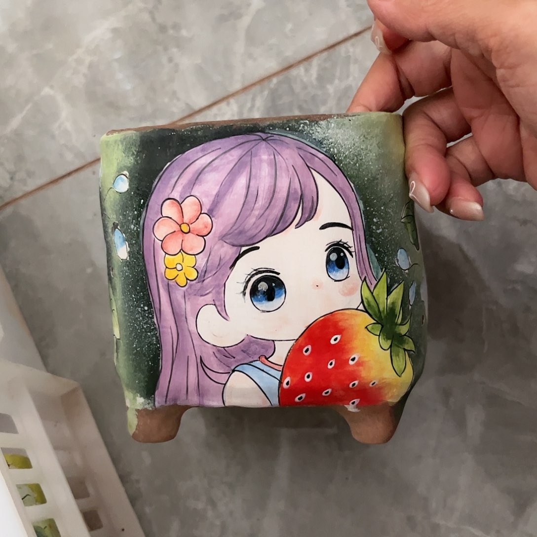 紫砂花盆福利人物