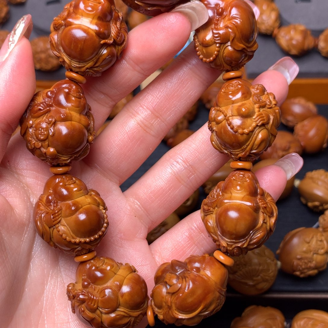 橄榄核手串/手链汤****1弥勒手串