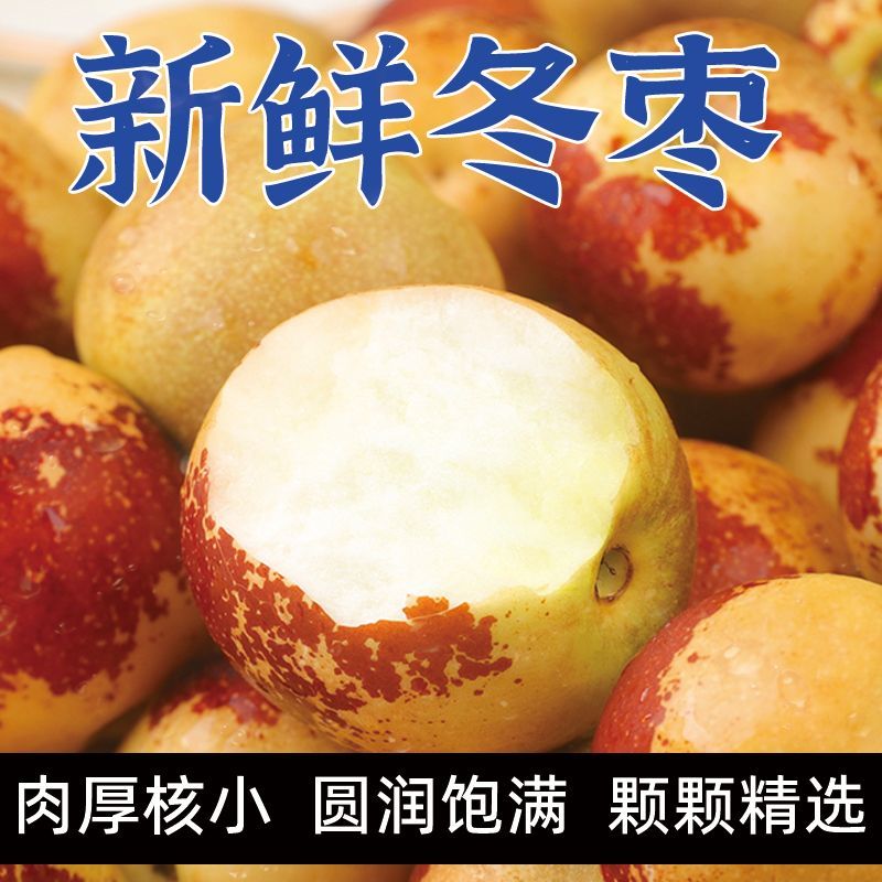 产地直发新鲜当季山东沾化冰糖冬枣脆甜可口
