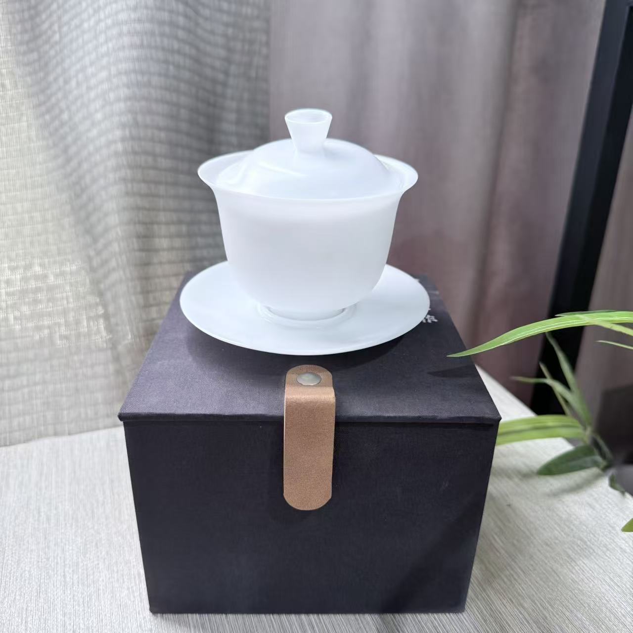 【闪购商品】三才盖碗白瓷瓷盖碗茶具 2378
