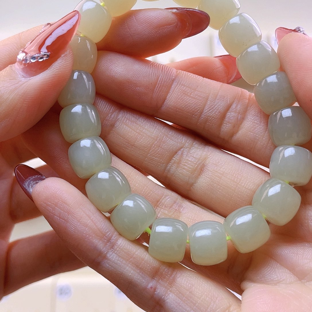 和田玉手链未镶嵌❤****