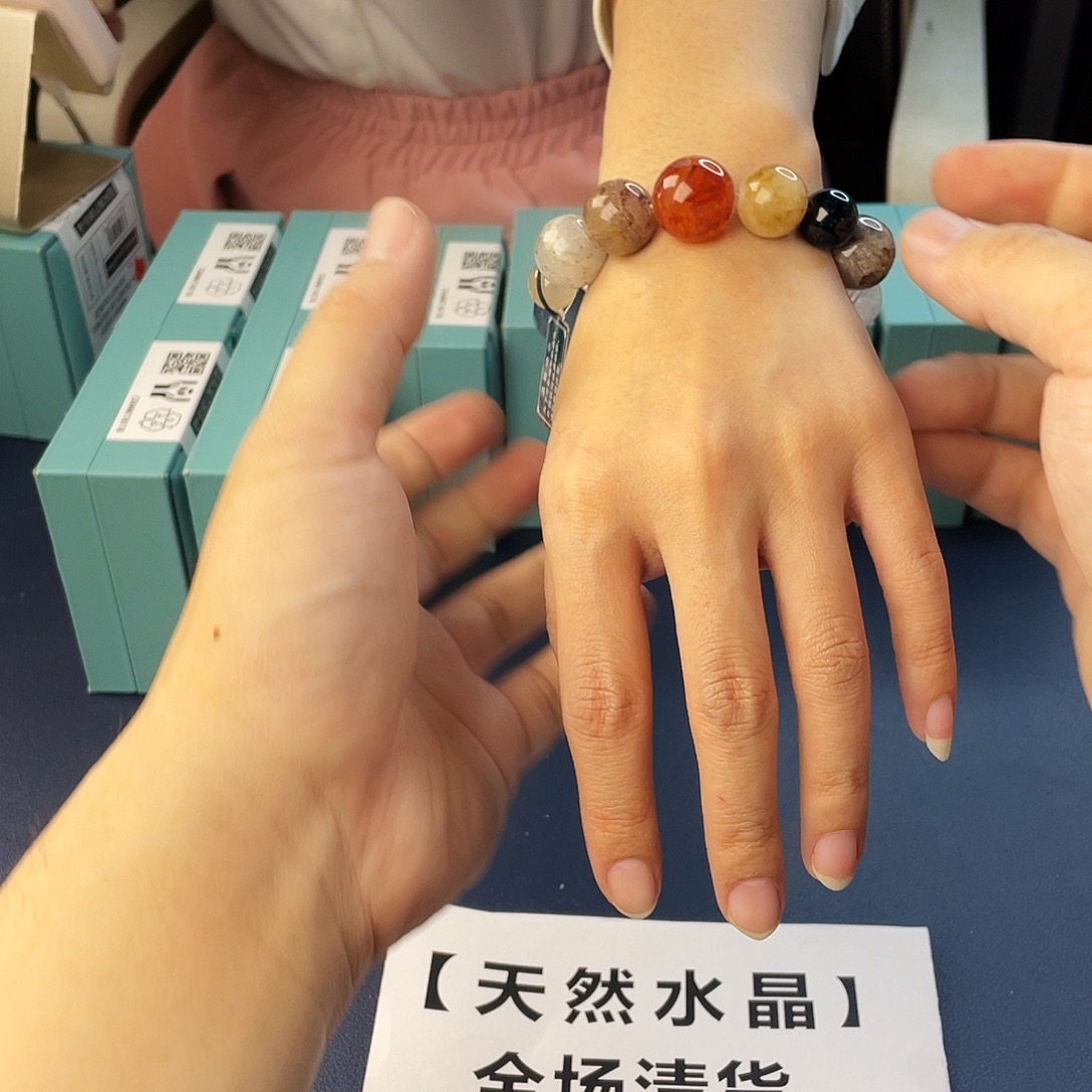 水晶手链银S925镶嵌