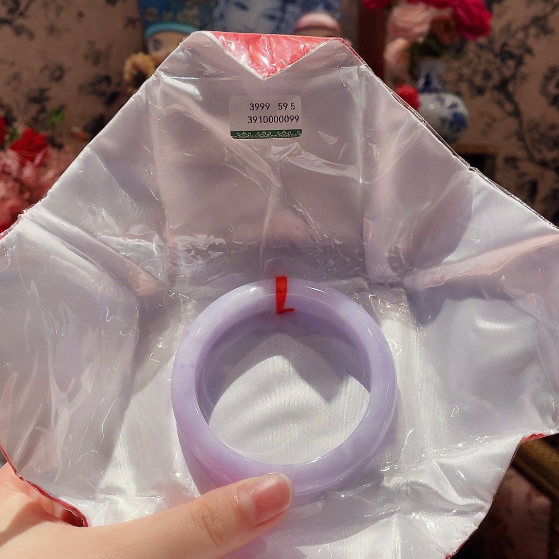 翡翠手镯未镶嵌59.5圈口