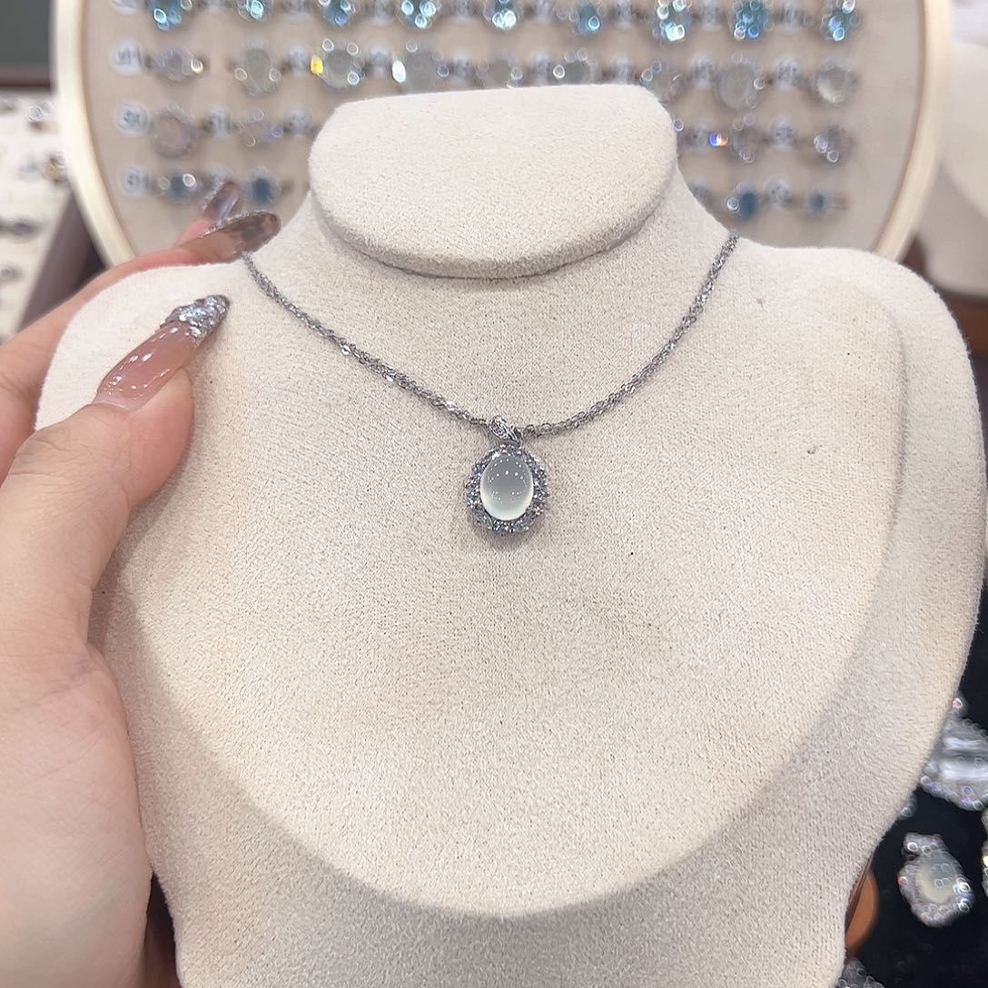 法***甜银S925镶嵌戒指芙蓉石