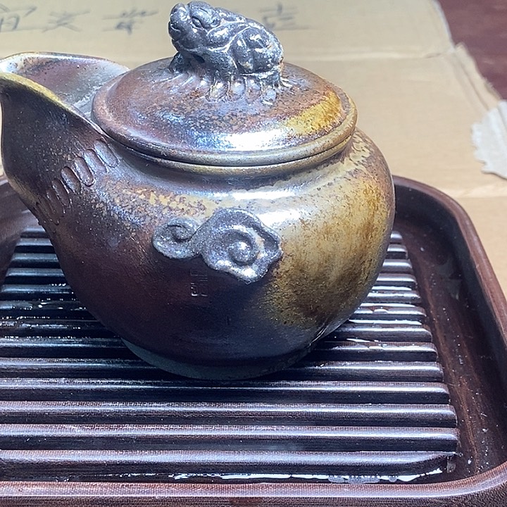 紫砂茶壶柴烧紫砂