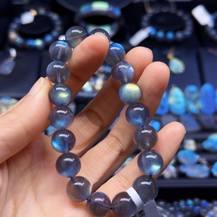 拉长石手串未镶嵌11.2左右